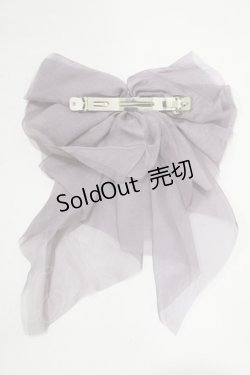 画像3: axes femme POETIQUE / シフォンリボンバレッタ  ラベンダー H-25-09-06-073-AX-AC-NS-ZH