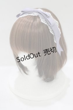 画像1: axes femme kawaii / レースリボンカチューシャ  ラベンダー H-25-09-06-074-AX-AC-NS-ZH