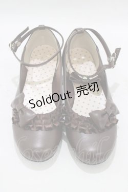 画像1: Catherine Cottage / リボンシューズ 23.0cm ブラウン H-25-09-06-077-LO-SH-NS-ZH