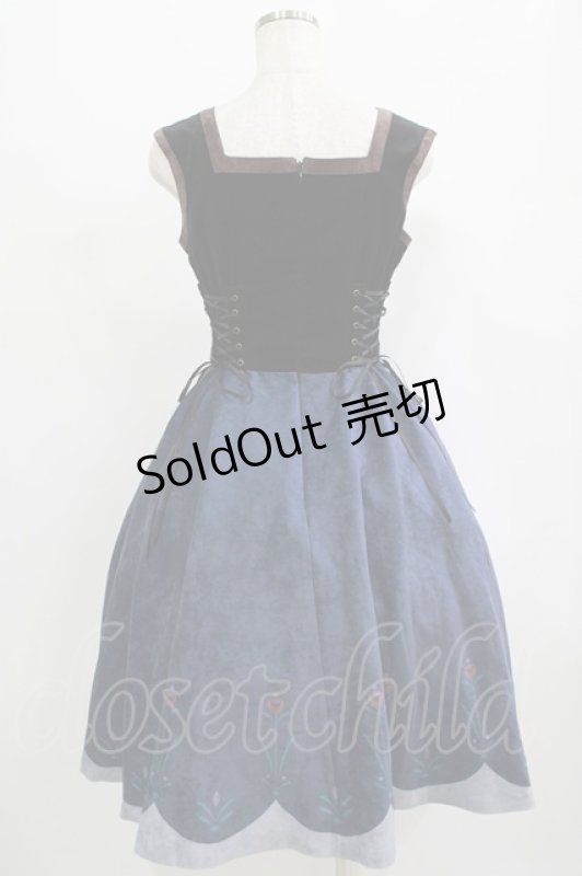 画像3: Secret Honey / スノーマウンテン ジャンパードレス(Frozen Anna ver.) Free ブラック/ネイビー H-25-09-06-007-CA-OP-NS-ZH (3)