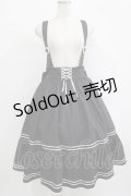 metamorphose / 【プラスサイズ】セーラー肩ひも付きスカート プラスサイズ ブラック H-25-09-06-009-ME-SK-NS-ZH
