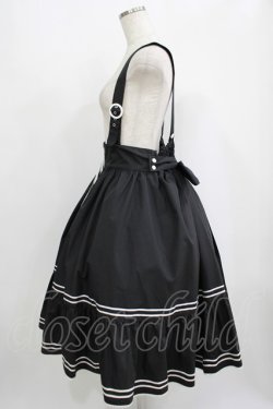 画像2: metamorphose / 【プラスサイズ】セーラー肩ひも付きスカート プラスサイズ ブラック H-25-09-06-009-ME-SK-NS-ZH