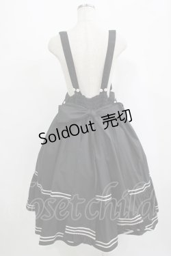 画像3: metamorphose / 【プラスサイズ】セーラー肩ひも付きスカート プラスサイズ ブラック H-25-09-06-009-ME-SK-NS-ZH