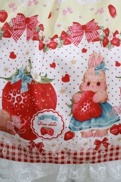 画像4: To Alice / StrawberryRabbitプリントジャンパースカート L イエロー H-25-09-06-001-LO-OP-NS-ZH
