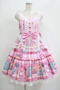 Angelic Pretty / Toy's Donut Diner エプロンドレスSet Free ピンク H-25-09-06-010-AP-OP-NS-ZH
