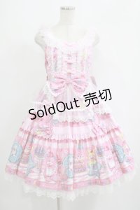 Angelic Pretty / Toy's Donut Diner エプロンドレスSet Free ピンク H-25-09-06-010-AP-OP-NS-ZH