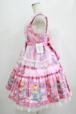画像2: Angelic Pretty / Toy's Donut Diner エプロンドレスSet Free ピンク H-25-09-06-010-AP-OP-NS-ZH (2)