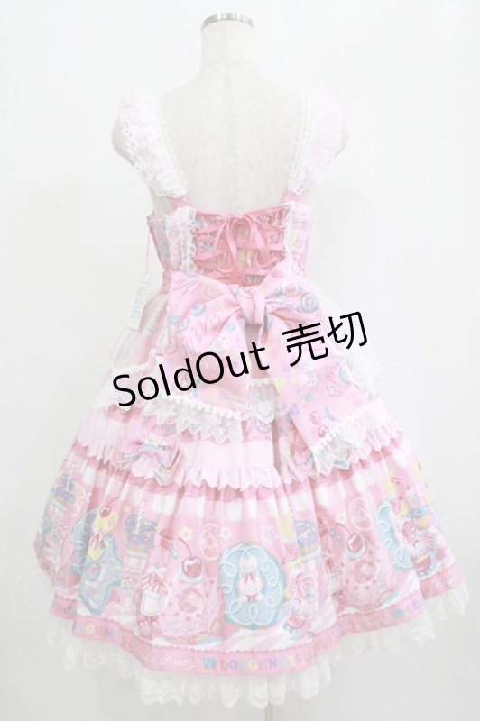 画像3: Angelic Pretty / Toy's Donut Diner エプロンドレスSet Free ピンク H-25-09-06-010-AP-OP-NS-ZH (3)