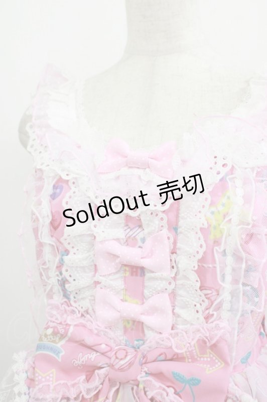 画像5: Angelic Pretty / Toy's Donut Diner エプロンドレスSet Free ピンク H-25-09-06-010-AP-OP-NS-ZH (5)