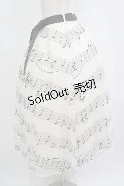 画像2: axes femme / メロディチュールスカート M 生成り H-25-09-06-011-AX-SK-NS-ZH