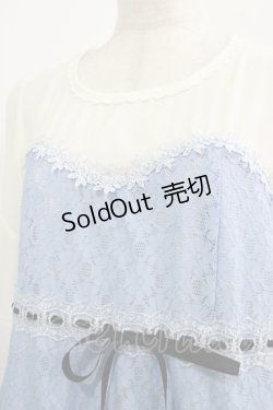 画像4: axes femme POETIQUE / ビスチェ風半袖ワンピース M サックス H-25-09-06-018-AX-OP-NS-ZH