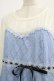 画像4: axes femme POETIQUE / ビスチェ風半袖ワンピース M サックス H-25-09-06-018-AX-OP-NS-ZH (4)