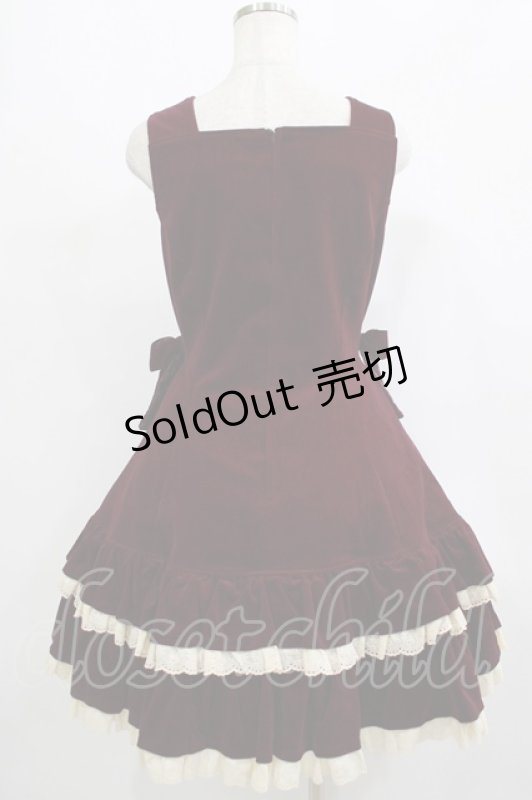 画像3: Cornet / 別珍ハートジャンパースカート Free パープル H-25-09-06-002-LO-OP-NS-ZH (3)