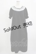 m petit by misako / レース襟カットワンピース L ブラック H-25-09-06-020-LO-OP-NS-ZH