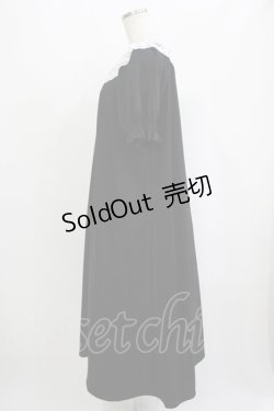 画像2: m petit by misako / レース襟カットワンピース L ブラック H-25-09-06-020-LO-OP-NS-ZH