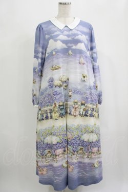 画像1: yukiemon / オリプリワンピース M ブルー H-25-09-06-021-LO-OP-NS-ZH