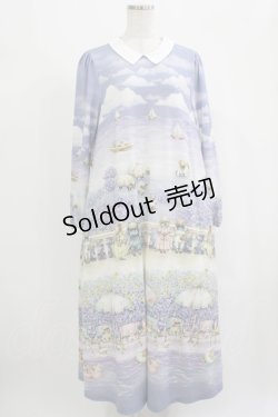 画像1: yukiemon / オリプリワンピース M ブルー H-25-09-06-021-LO-OP-NS-ZH
