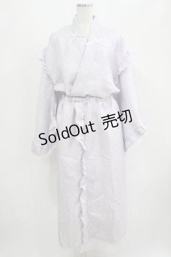画像1: DearMyLoveRose / ダブルリボンフリルティアード浴衣 3L ピンク H-25-09-06-022-EL-OP-NS-ZH