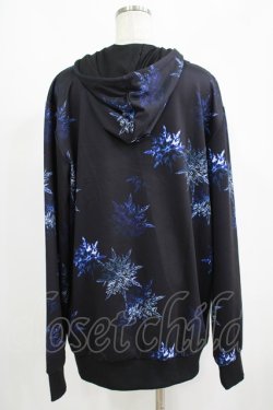 画像3: NieR Clothing / 総柄ZIPパーカー  黒 H-25-09-07-025-PU-TO-KB-ZH