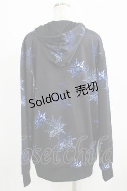 画像3: NieR Clothing / 総柄ZIPパーカー  黒 H-25-09-07-025-PU-TO-KB-ZH