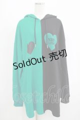 NieR Clothing / TWO-TONE LONG PARKA  ブラック×グリーン H-25-09-07-029-PU-TO-KB-ZH