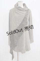 Ozz Croce / レイヤード風ハイネックトップス  グレージュ H-25-09-07-035-OO-TO-KB-ZH