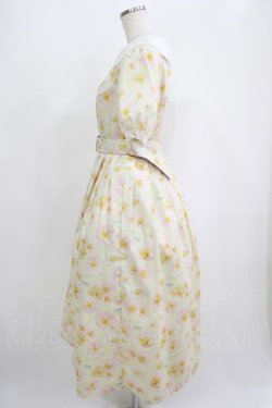 画像2: Melody BasKet / Blooming poppyフロントボタンワンピース M イエロー H-25-09-07-004-LO-OP-KB-ZH