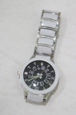画像1: NieR CLOTHING / NieR ORIGINAL 腕時計  ホワイト×シルバー H-25-09-07-044-PU-ZA-KB-ZH (1)