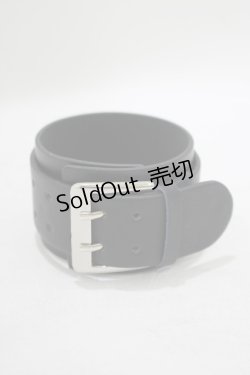 画像1: NieR CLOTHING / レザーブレスレット  ブラック H-25-09-07-046-PU-AC-KB-ZH