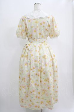 画像3: Melody BasKet / Blooming poppyフロントボタンワンピース M イエロー H-25-09-07-004-LO-OP-KB-ZT340