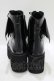 画像3: NieR Clothing / WING厚底ブーツ EU37(約23.5cm) ブラック H-25-09-07-078-PU-SH-KB-ZH (3)