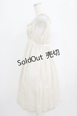 画像2: EXCENTRIQUE / サテンストライプ・ドレス 0S エクリュ H-25-09-07-005-EL-OP-KB-ZH