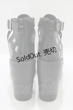 画像3: NieR Clothing / ヒールサンダル 36(約23cm) ブラック H-25-09-07-079-PU-SH-KB-ZH