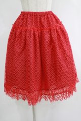 Emily Temple cute / Sleepレースペチコート  レッド H-25-09-07-080-ET-SK-KB-ZH