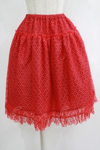 Emily Temple cute / Sleepレースペチコート  レッド H-25-09-07-080-ET-SK-KB-ZH