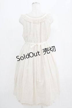 画像3: EXCENTRIQUE / サテンストライプ・ドレス 0S エクリュ H-25-09-07-005-EL-OP-KB-ZH