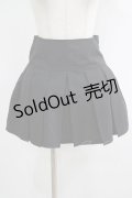 NieR Clothing / レースアッププリーツミニスカート  黒 H-25-09-07-010-PU-SK-KB-ZH
