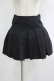 画像1: NieR Clothing / レースアッププリーツミニスカート  黒 H-25-09-07-010-PU-SK-KB-ZH (1)
