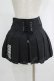 画像3: NieR Clothing / レースアッププリーツミニスカート  黒 H-25-09-07-010-PU-SK-KB-ZH (3)