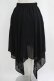 画像3: NieR Clothing / フロントZIPシアーレイヤード風スカート  黒 H-25-09-07-011-PU-SK-KB-ZH (3)