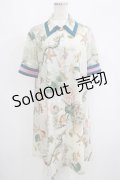 MILK / sea creaturesシャツワンピース  グリーン H-25-09-07-016-ML-OP-KB-ZH