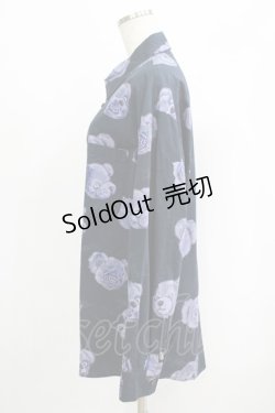 画像2: LAND by MILKBOY / ローズジャムシャツ  ブラックベース H-25-09-07-017-MB-BL-KB-ZH
