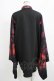 画像3: NieR Clothing / 着物風袖ブロッキングシャツ  黒 H-25-09-07-021-PU-BL-KB-ZH (3)