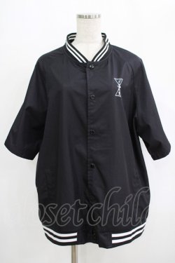 画像1: NieR Clothing / LIGHT BLOUSON JACKET【半袖】  黒 H-25-09-07-022-PU-JA-KB-ZH