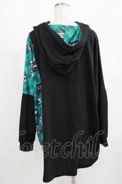 画像3: NieR Clothing / プリント切替プルパーカー  黒×緑(シエルカラー) H-25-09-07-023-PU-TO-KB-ZH