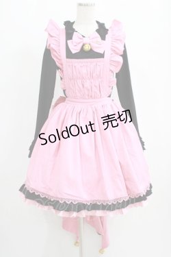 画像1: 仲夏物語(海外ロリータブランド) / 仲夏物語×カードキャプターさくら//黒猫セット L ブラック/ピンク H-25-09-08-001-EL-OP-NS-ZH