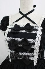 画像4: BABY,THE STARS SHINE BRIGHT / リボンミルキーシュガージャンパースカート Free ブラック/オフ白 H-25-09-08-002-BA-OP-NS-ZH (4)