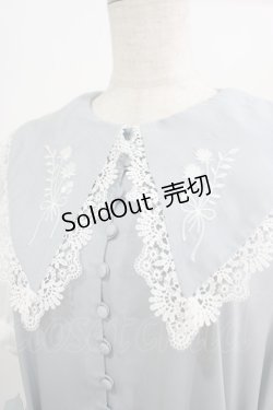 画像4: フェリシモ / 魔法部×fouatons 自分との約束 シロツメクサとリボンのワンピース L ブルーグレー H-25-09-08-026-LO-OP-NS-ZH