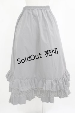 画像3: FLC / 皆方由衣コラボ/ティアードスカート LL グレー H-25-09-08-028-LO-SK-NS-ZH