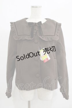 画像1: m petit by misako / AM*セーラーショートコート 4L ブラウン H-25-09-08-031-LO-CO-NS-ZT-C046